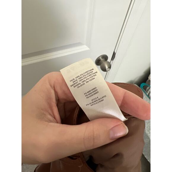 Wilfred The Melina High-Waisted Vegan Leather Pants Epicurean Brown Women Size 2 - Picture 7 of 7